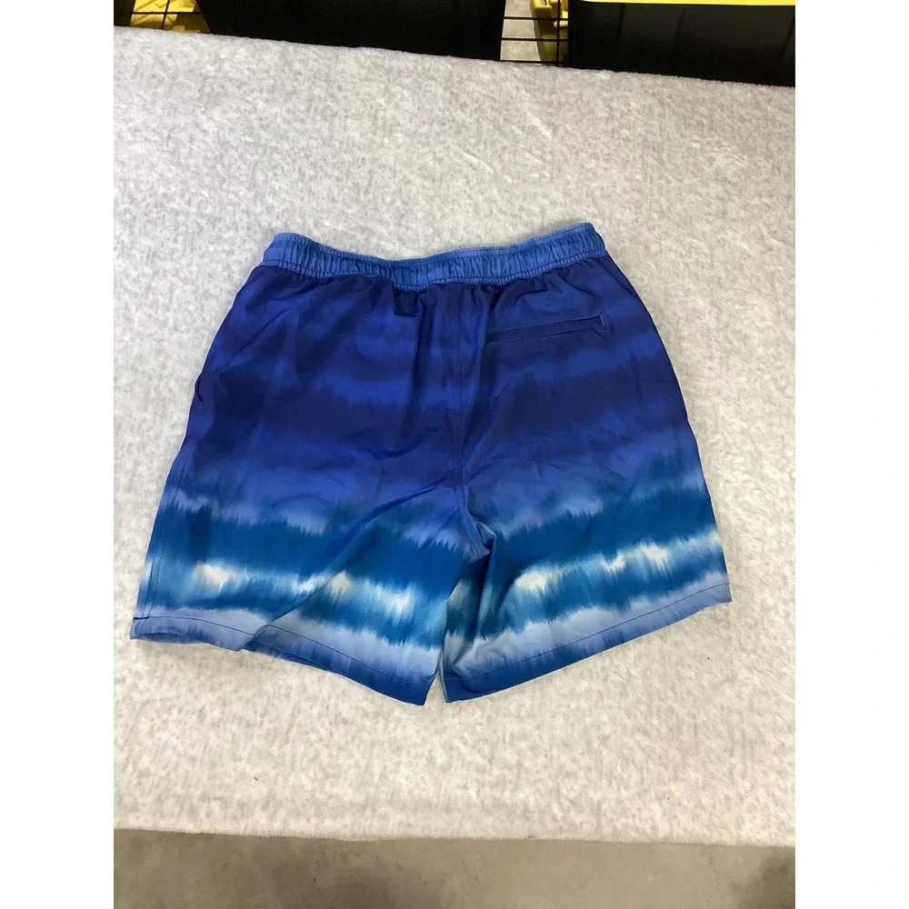 Goodfellow & Co Mens Blue Ombre Tie Dye Swim Trunks Size Medium Board Short NWOT